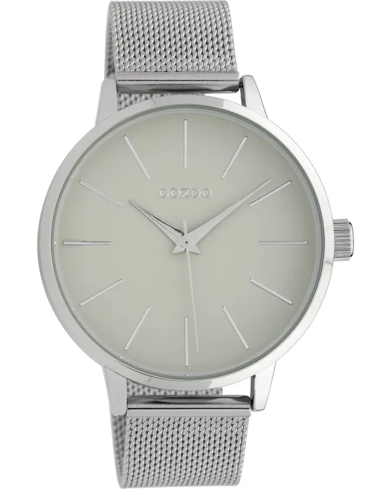 Γυναικείο ρολόι Oozoo Timepieces C10005, Γκρι καντράν, Μπρασελέ από Μεταλλικό