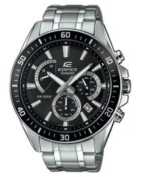 Ανδρικό ρολόι Casio Edifice Chronograph EFR-552D-1AVUEF, Μαύρο καντράν, Μπρασελέ από Ανοξείδωτο ατσάλι