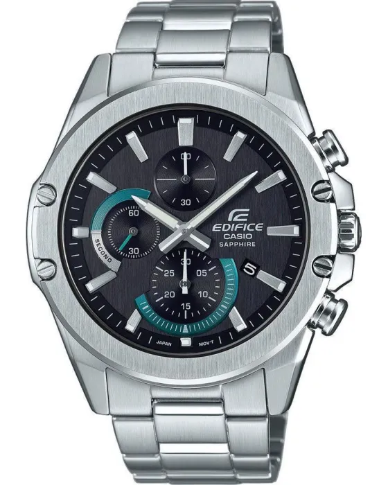 Ανδρικό ρολόι Casio Edifice Chronograph EFR-S567D-1AVUEF, Μαύρο καντράν, Μπρασελέ από Ανοξείδωτο ατσάλι