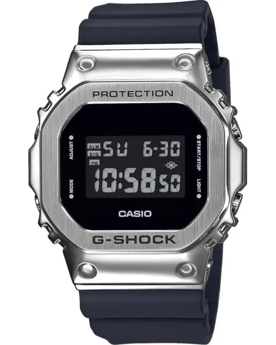 Ανδρικό ρολόι Casio G-Shock GM-5600-1ER, Μαύρο καντράν, Λουρί από Καουτσούκ