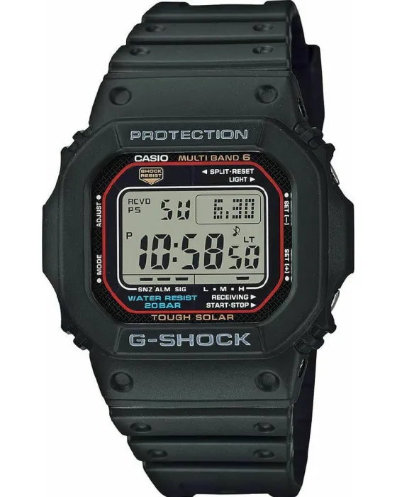 Ανδρικό ρολόι Casio G-Shock GW-M5610U-1ER, Μαύρο καντράν, Λουρί από Καουτσούκ