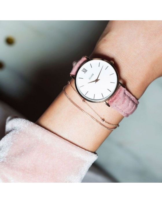 Cluse Minuit CLG006 Ροζ (Nude) Γυναικείο Ρολόι - 
