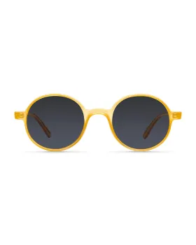 Γυαλιά ηλίου Meller Kribi Amber Carbon KR-AMBCAR, Κίτρινο σκελετός, Μαύρο φακοί, UV400 CATEGORY 3