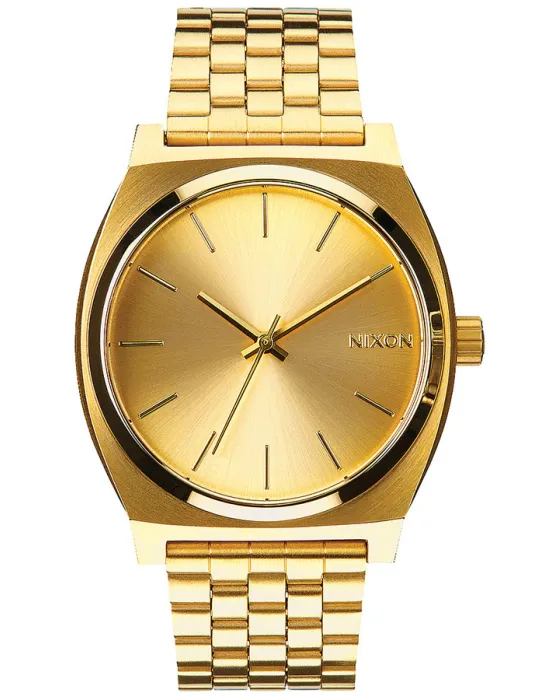 Ανδρικό / Γυναικείο ρολόι Nixon Time Teller A045-511-00, Χρυσό καντράν, Μπρασελέ από Ανοξείδωτο ατσάλι
