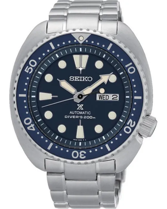 Ανδρικό ρολόι Seiko Prospex Diver Automatic SRPE89K1, Μπλε καντράν, Μπρασελέ από Ανοξείδωτο ατσάλι