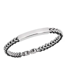 Βραχιόλι Selena Men's Steel, με ασημί ταυτότητα SSD5835SR