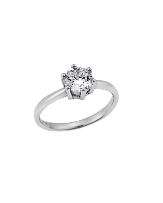 Δαχτυλίδι Μονόπετρο Selena Silver 925 SSR2222