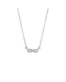 Κολιέ Selena Silver 925, Άπειρο με ζιργκόν SSR2846SR