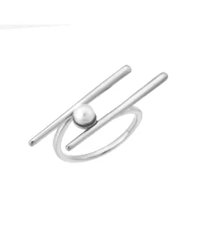 Δαχτυλίδι Selena ασήμι 925, με πέρλα SSR3242SR