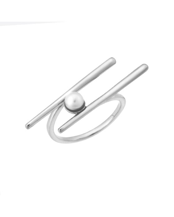 Δαχτυλίδι Selena ασήμι 925, με πέρλα SSR3242SR