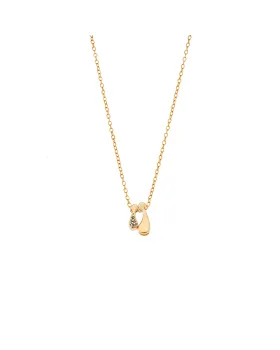 Κολιέ Selena επιχρυσωμένο ασήμι 925 με οικογένεια, μαμά με 1 αγόρι SSR3298GBL - 