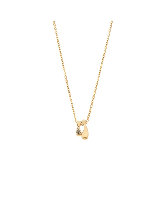 Κολιέ Selena επιχρυσωμένο ασήμι 925 με οικογένεια, μαμά με 1 αγόρι SSR3298GBL