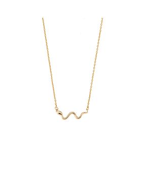 Κολιέ Selena από επιχρυσωμένο ασήμι 925, με φιδάκι SSR3339GD