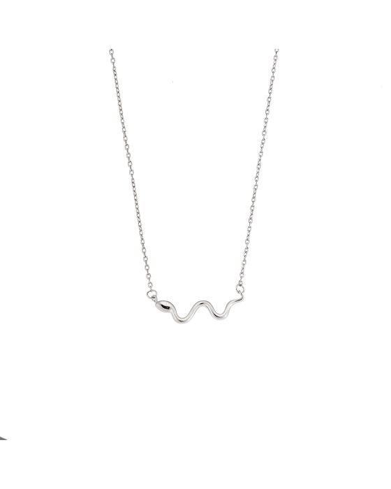 Κολιέ Selena από ασήμι 925, με φιδάκι SSR3339SR