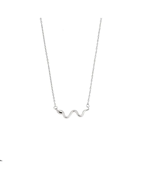 Κολιέ Selena από ασήμι 925, με φιδάκι SSR3339SR