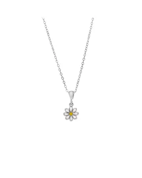 Μενταγιόν Selena από ασήμι 925, με μαργαρίτα SSR3662SR - 