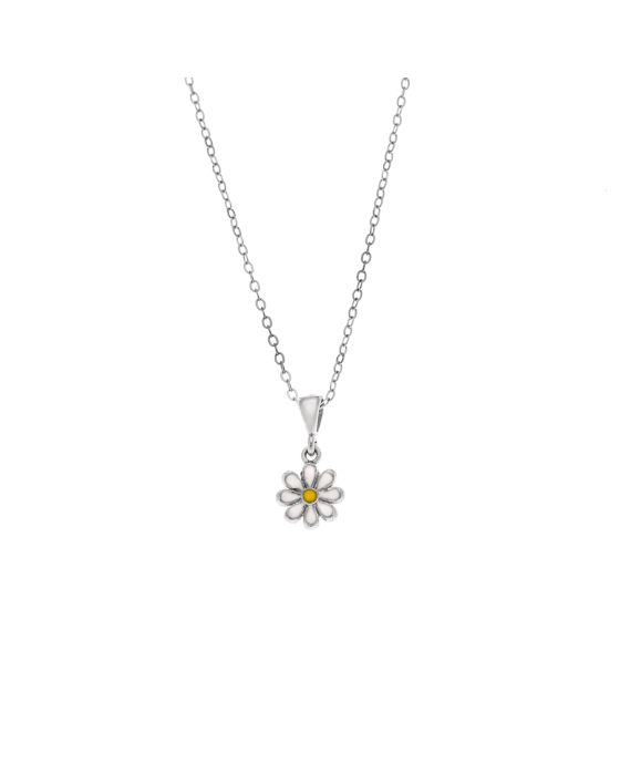 Μενταγιόν Selena από ασήμι 925, με μαργαρίτα SSR3662SR