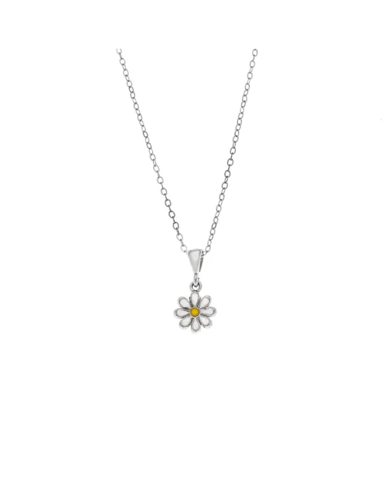 Μενταγιόν Selena από ασήμι 925, με μαργαρίτα SSR3662SR