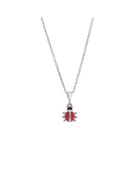 Μενταγιόν Selena από ασήμι 925, με πασχαλίτσα SSR3667SR
