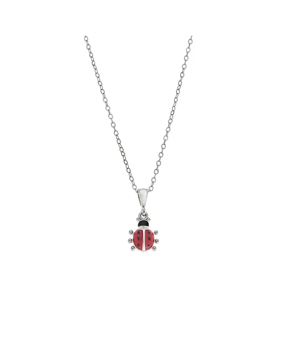 Μενταγιόν Selena από ασήμι 925, με πασχαλίτσα SSR3667SR