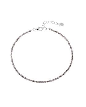 Βραχιόλι Selena από ασήμι 925, Ριβιέρα με λευκά ζιργκόν SSR3672SR