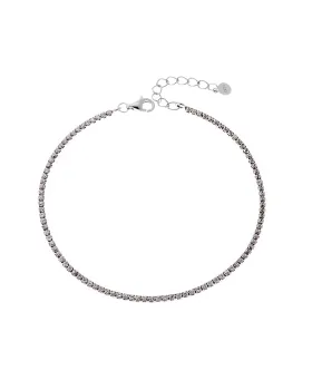 Βραχιόλι Selena από ασήμι 925, Ριβιέρα με λευκά ζιργκόν SSR3672SR