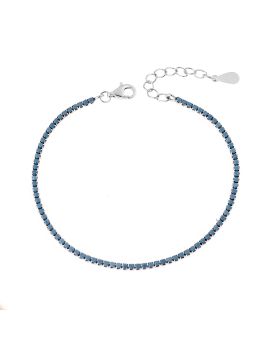 Βραχιόλι Selena από ασήμι 925, Ριβιέρα με τυρκουάζ ζιργκόν SSR3672STQ