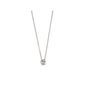 Μενταγιόν Selena από ασήμι 925, μονόπετρο με λευκό ζιργκόν SSR3896SR