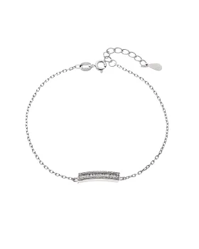 Βραχιόλι Γυναικείο Selena από ασήμι 925, με λευκά ζιργκόν SSR4163SR