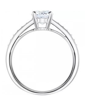 Δαχτυλίδι Swarovski Attract Round Rhodium Shiny  - 