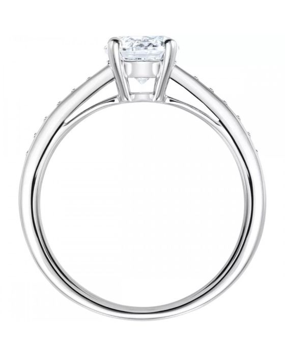 Δαχτυλίδι Swarovski Attract Round Rhodium Shiny  - 