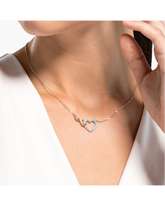 Κολιέ Swarovski Infinity Heart 5518865 -  Κολιέ Swarovski Infinity Heart 5518865 -