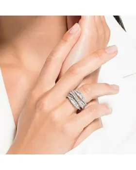 Swarovski Twist Wrap White Rhodium Shiny  - 