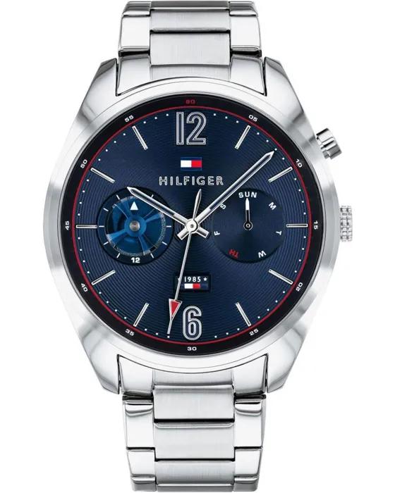 Ανδρικό ρολόι Tommy Hilfiger Deacon 1791551, Μπλε καντράν, Μπρασελέ από Ανοξείδωτο ατσάλι
