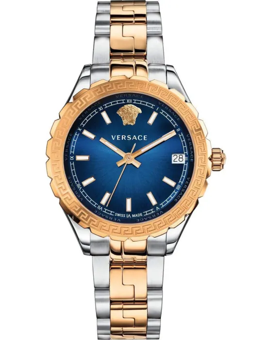 Women's watch Versace Hellenyium V12060017, Blue dial, Bracelet in Stainless Steel