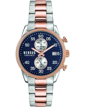 Ανδρικό / Γυναικείο ρολόι Versus Versace S66030016, Μπλε καντράν, Μπρασελέ από Ανοξείδωτο ατσάλι