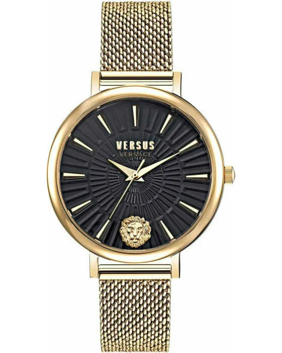 Γυναικείο ρολόι Versus Versace Mar Vista VSP1F0421, Μαύρο καντράν, Μπρασελέ από Ανοξείδωτο ατσάλι