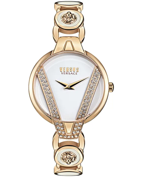 Γυναικείο ρολόι Versus Versace Saint Germain Petite VSP1J0221, Λευκό καντράν, Μπρασελέ από Ανοξείδωτο ατσάλι