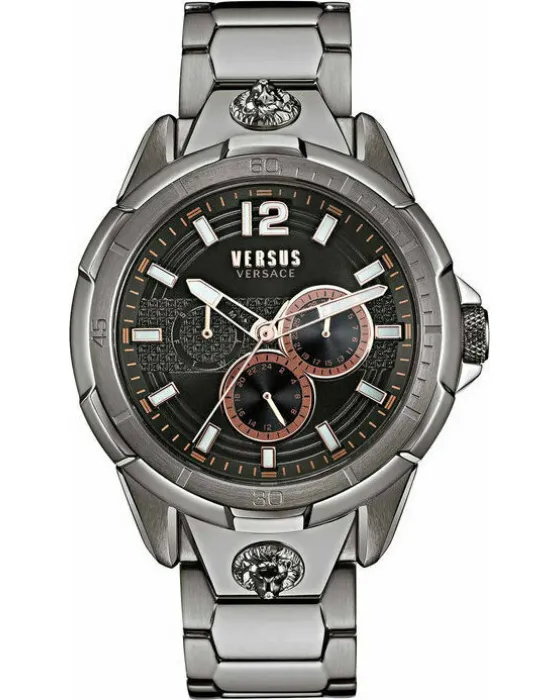 Ανδρικό ρολόι Versus Versace Runyon VSP1L0521, Μαύρο καντράν, Μπρασελέ από Ανοξείδωτο ατσάλι