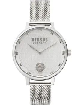 Γυναικείο ρολόι Versus Versace La Villette VSP1S1420, Ασημί καντράν, Μπρασελέ από Ανοξείδωτο ατσάλι
