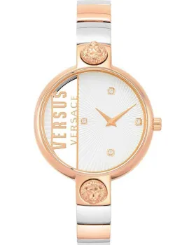 Γυναικείο ρολόι Versus Versace VSP1U0519, Λευκό καντράν, Μπρασελέ από Ανοξείδωτο ατσάλι