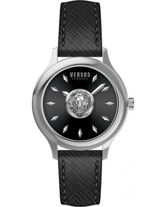 Γυναικείο ρολόι Versus Versace VSP411019, Μαύρο καντράν, Λουρί από Δερμάτινο