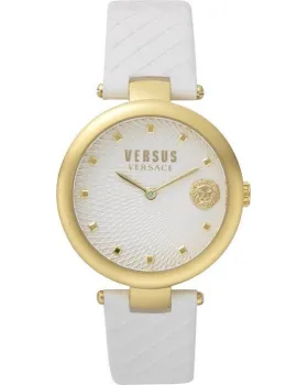 Γυναικείο ρολόι Versus Versace VSP870218, Λευκό καντράν, Λουρί από Δερμάτινο