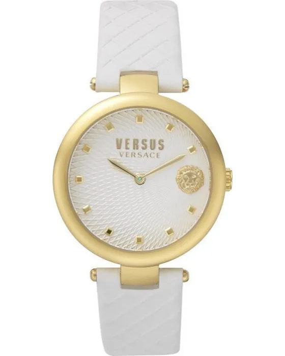 Γυναικείο ρολόι Versus Versace VSP870218, Λευκό καντράν, Λουρί από Δερμάτινο