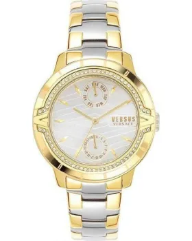 Γυναικείο ρολόι Versus Versace VSPEQ0519, Ασημί καντράν, Μπρασελέ από Ανοξείδωτο ατσάλι