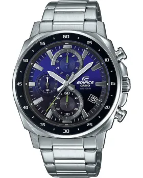 Ανδρικό ρολόι Casio Edifice Chronograph EFV-600D-2AVUEF, Μπλε καντράν, Μπρασελέ από Ανοξείδωτο ατσάλι