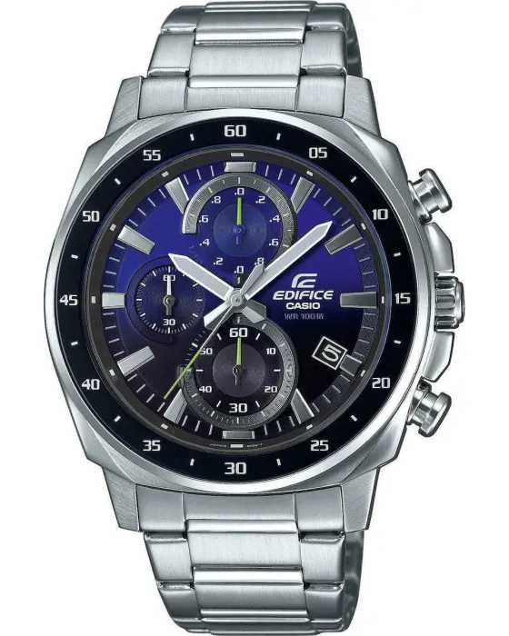Ανδρικό ρολόι Casio Edifice Chronograph EFV-600D-2AVUEF, Μπλε καντράν, Μπρασελέ από Ανοξείδωτο ατσάλι