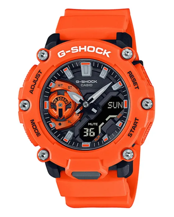 Ανδρικό ρολόι Casio G-Shock GA-2200M-4AER, Μαύρο καντράν, Λουρί από Καουτσούκ