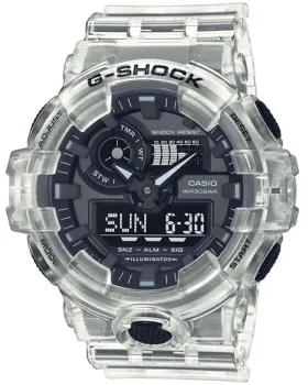 Ανδρικό ρολόι Casio G-Shock GA-700SKE-7AER, Μαύρο καντράν, Λουρί από Καουτσούκ
