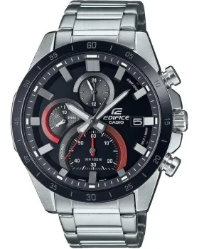 Ανδρικό ρολόι Casio Edifice Chronograph EFR-571DB-1A1VUEF, Μαύρο καντράν, Μπρασελέ από Ανοξείδωτο ατσάλι